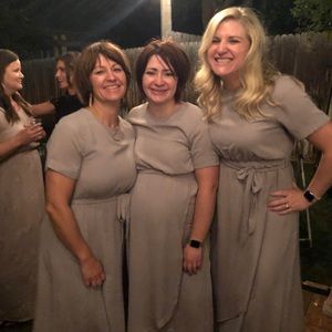 Maxi flow dress in grey